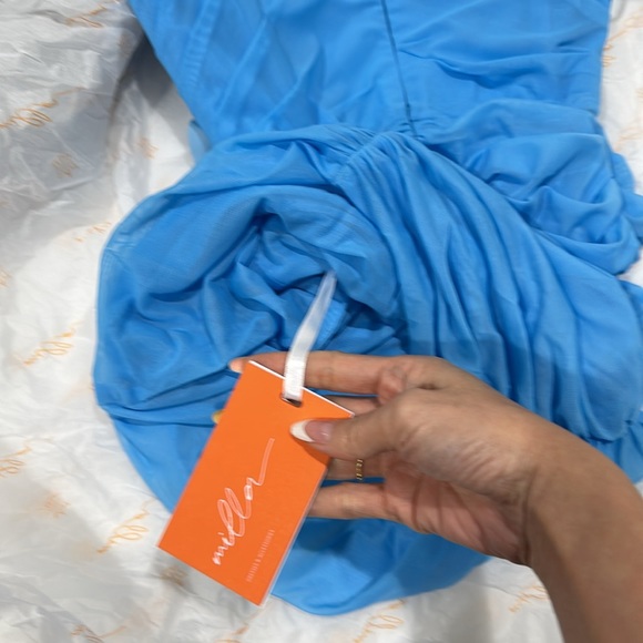 Milla sky blue mini dress - Picture 8 of 8